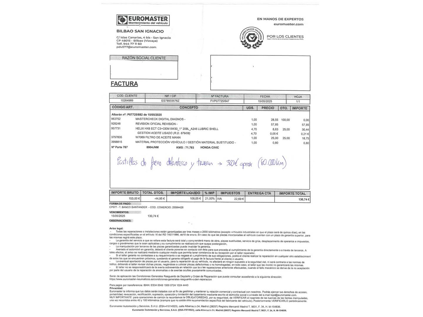 Foto Honda Civic Honda Civic 1.6 i-DTEC Comfort (120 CV)