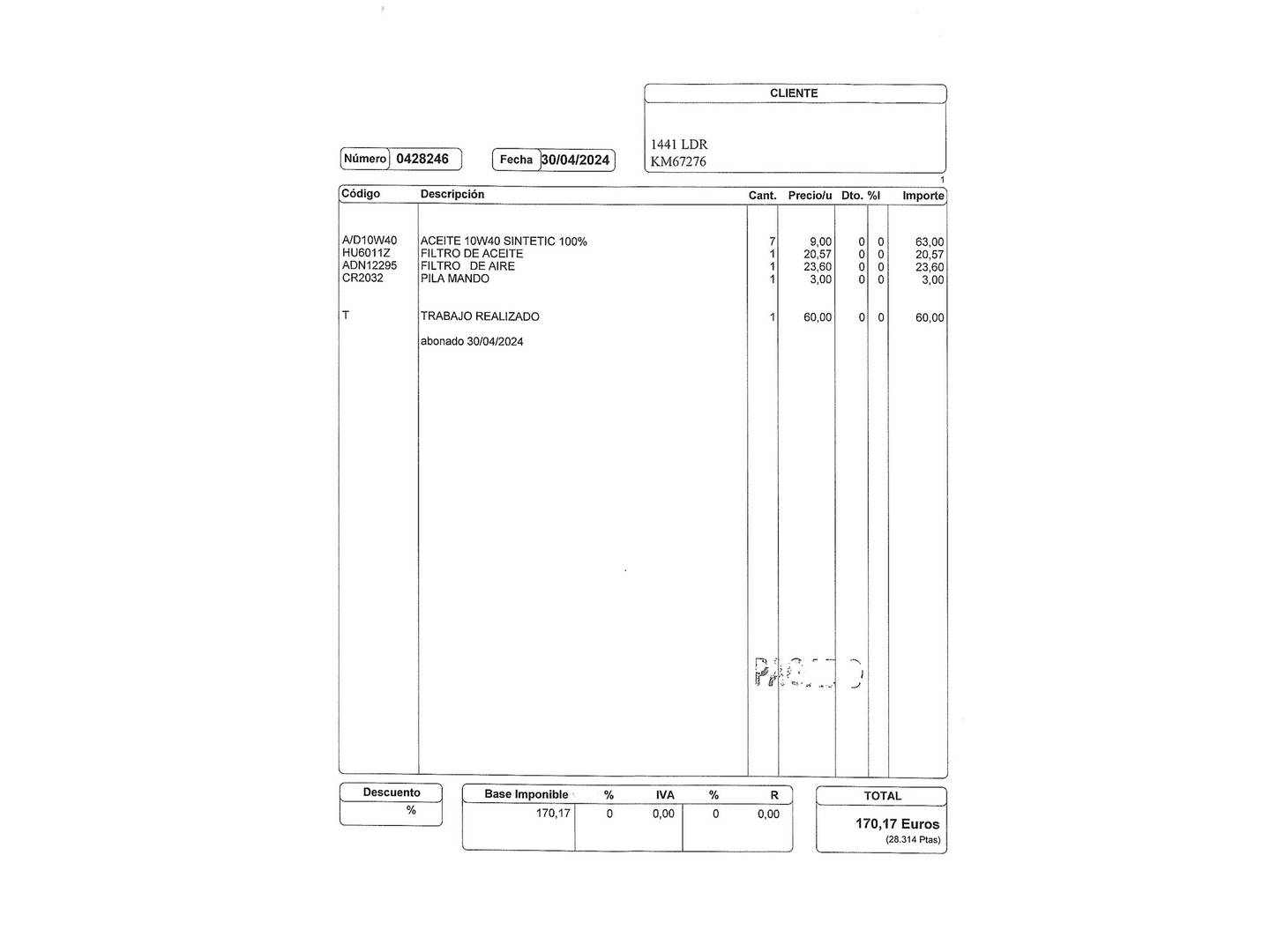 Foto del mantenimiento del Nissan QASHQAI Nissan Qashqai dCi 150 Tekna+  (150 CV)