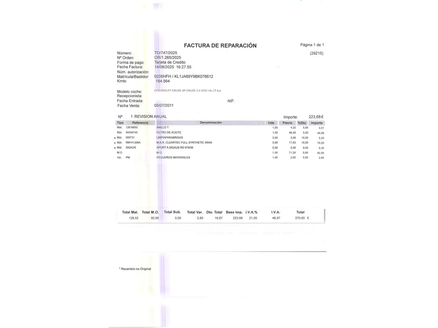 Mantenimiento