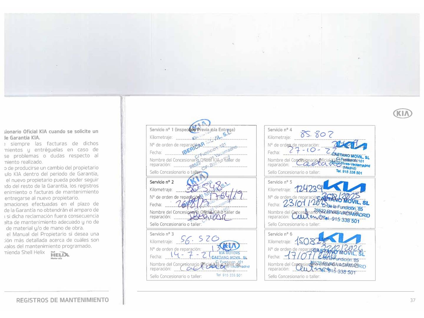 Foto del mantenimiento del KIA Sportage KIA Sportage 1.7 CRDi VGT Eco-Dynamic GT Line 4x2 DCT (141 CV)