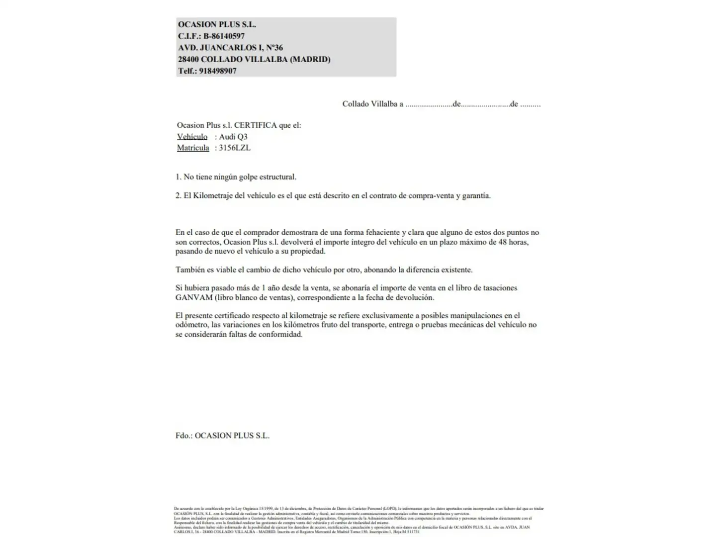 Certificado