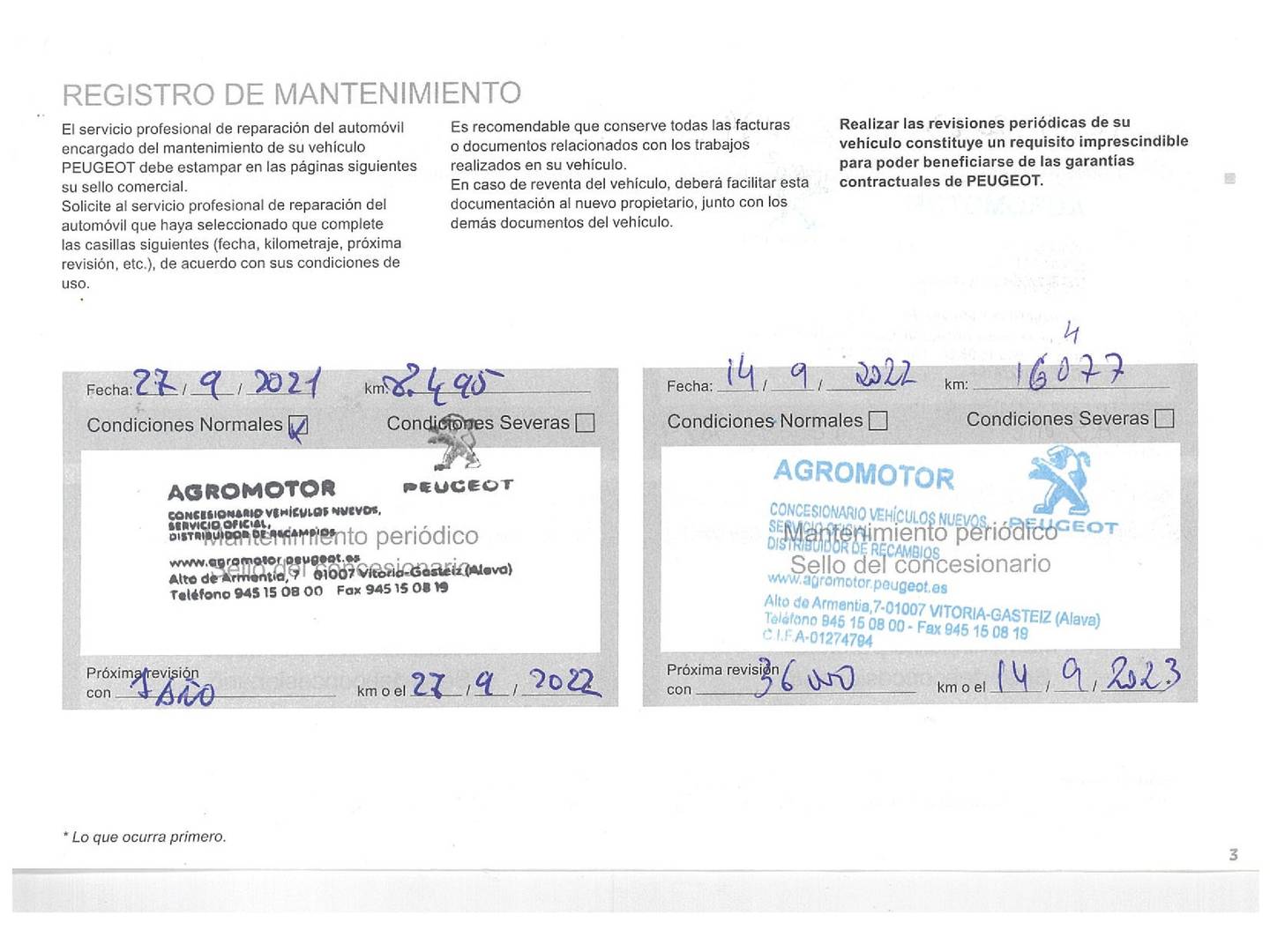 Foto del mantenimiento del Peugeot 2008 Peugeot 2008 PureTech 130 S&S GT Line EAT8 (130 CV)