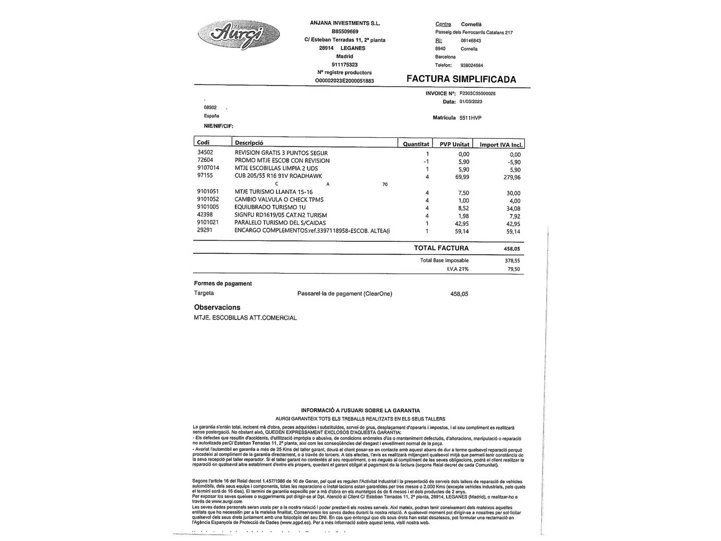Foto del mantenimiento del Seat Altea XL Seat Altea XL 1.2 TSI Reference 4Kids (105 CV)