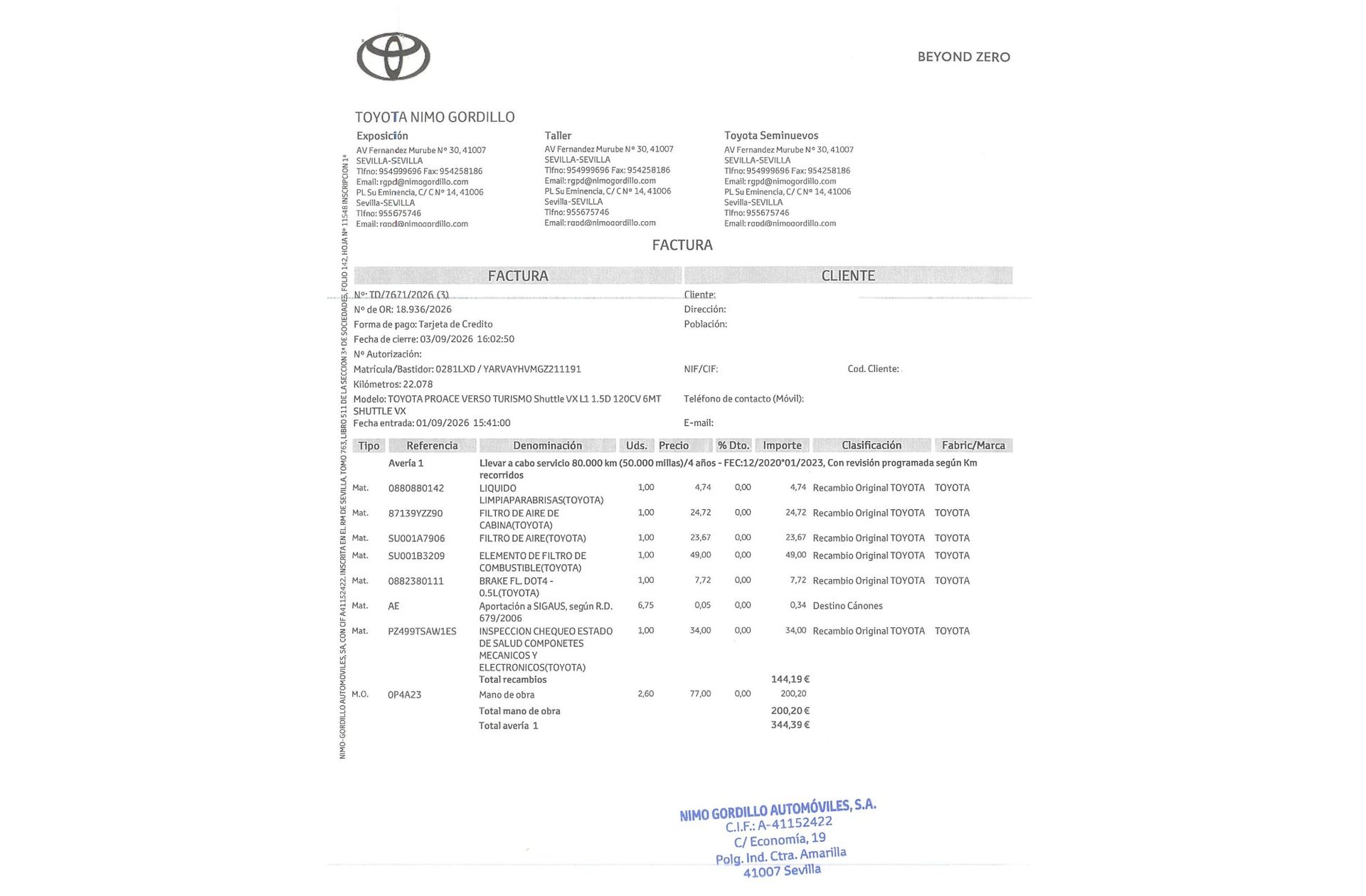 Toyota Proace Verso 1.5D VX Shuttle L2 9 plazas - foto 17