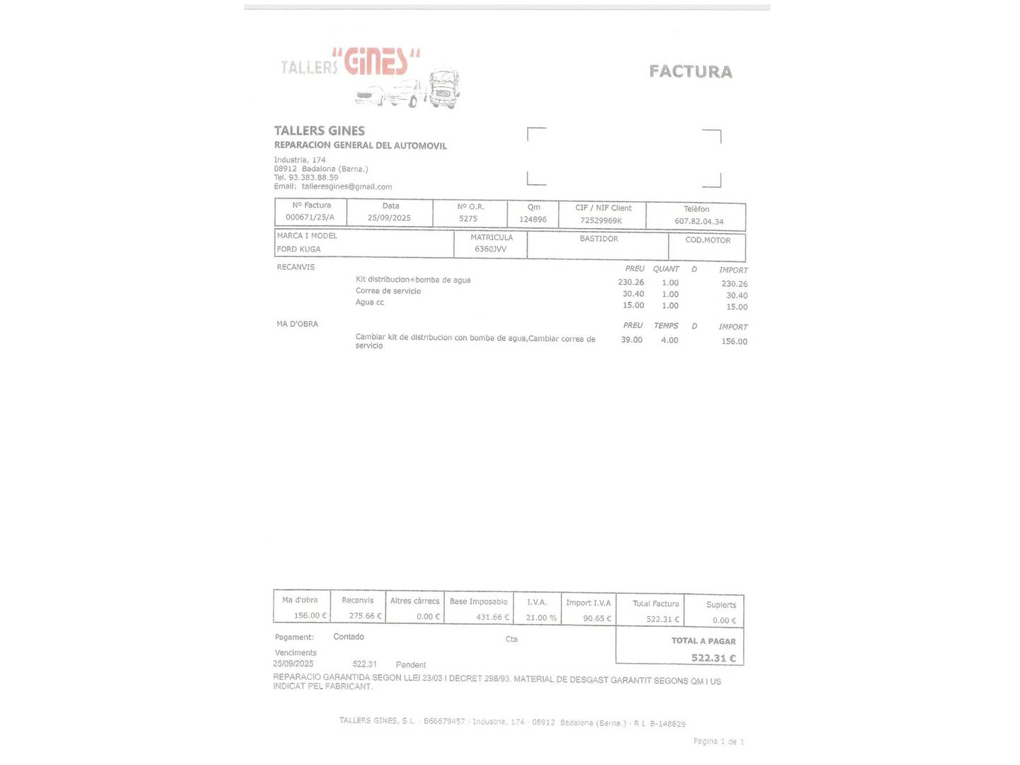 Foto Ford Kuga Ford Kuga 1.5 TDCI S&S Business 4x2 (120 CV)