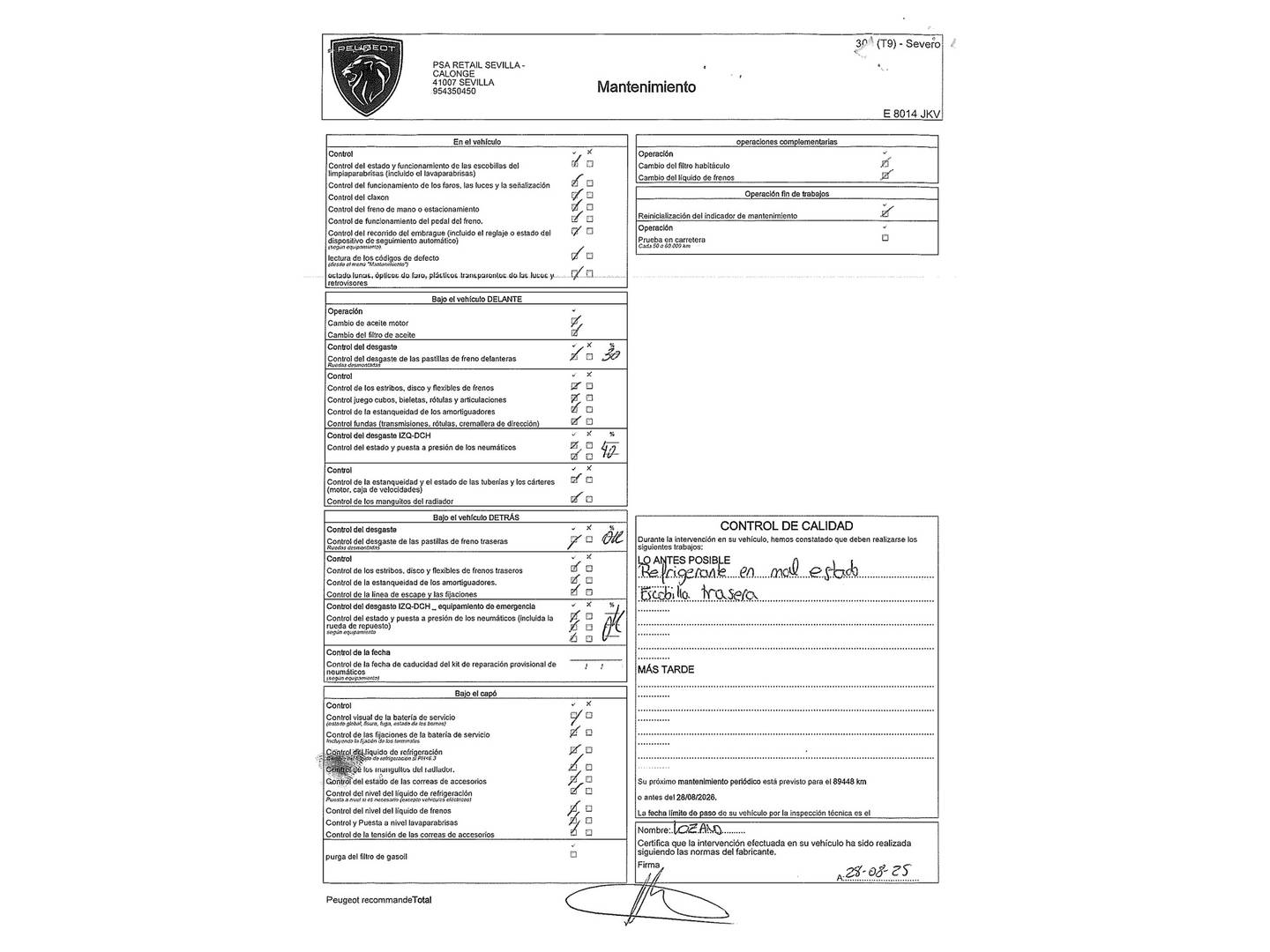 Foto Peugeot 308 Peugeot 308 BlueHDi 100 Style (100 CV)