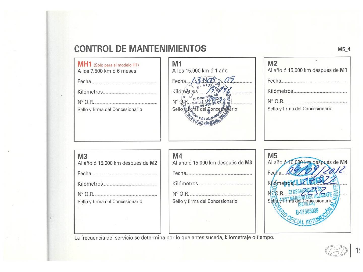 Foto del mantenimiento del Hyundai Santa Fe Hyundai Santa Fe 2.2 CRDi VGT Style Auto 7 plazas (155 CV)
