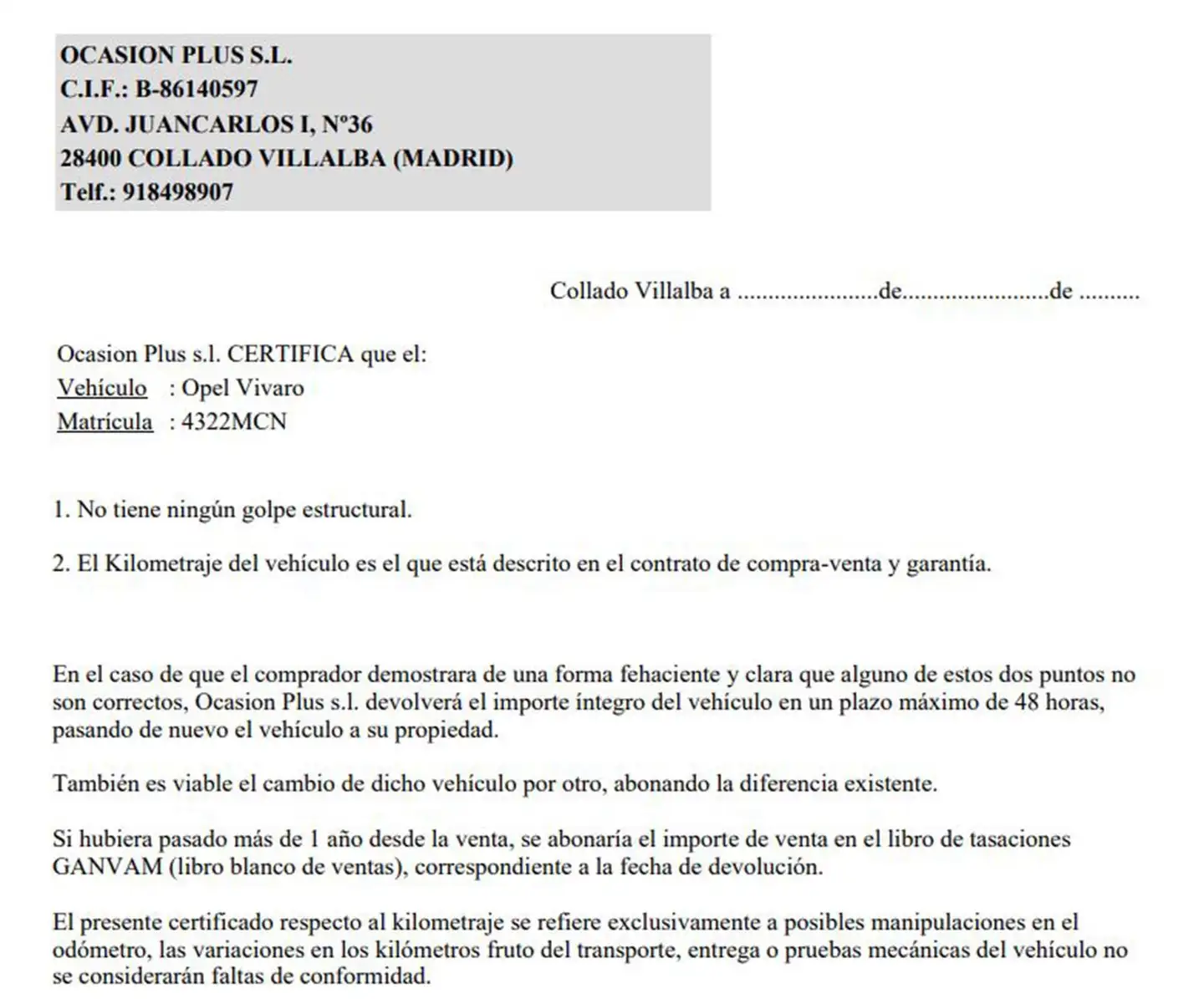 Certificado