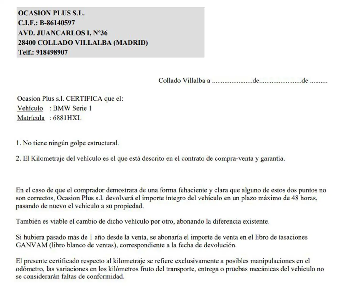 Certificado