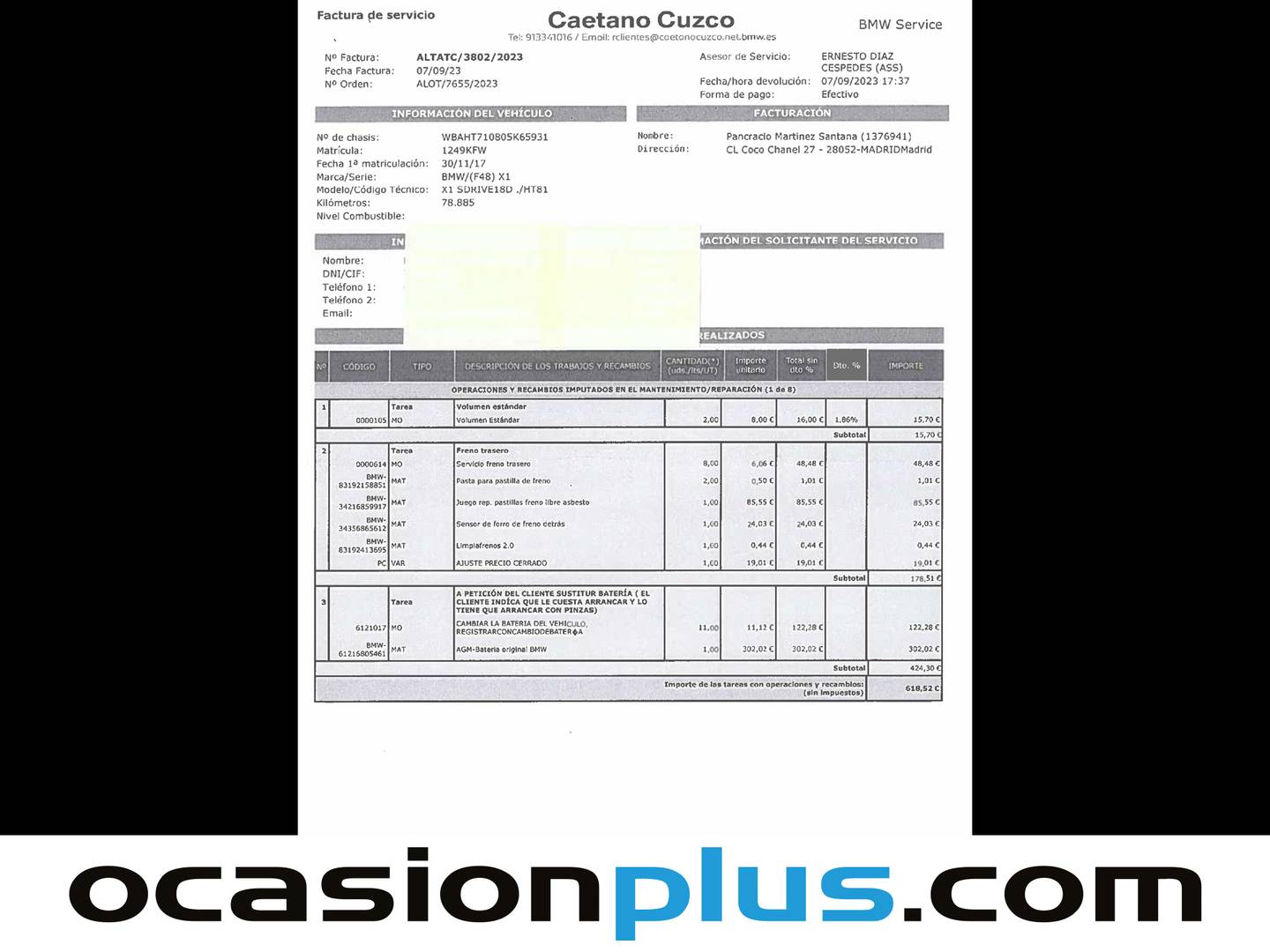 Foto BMW X1 BMW X1 sDrive18d Business (150 CV)