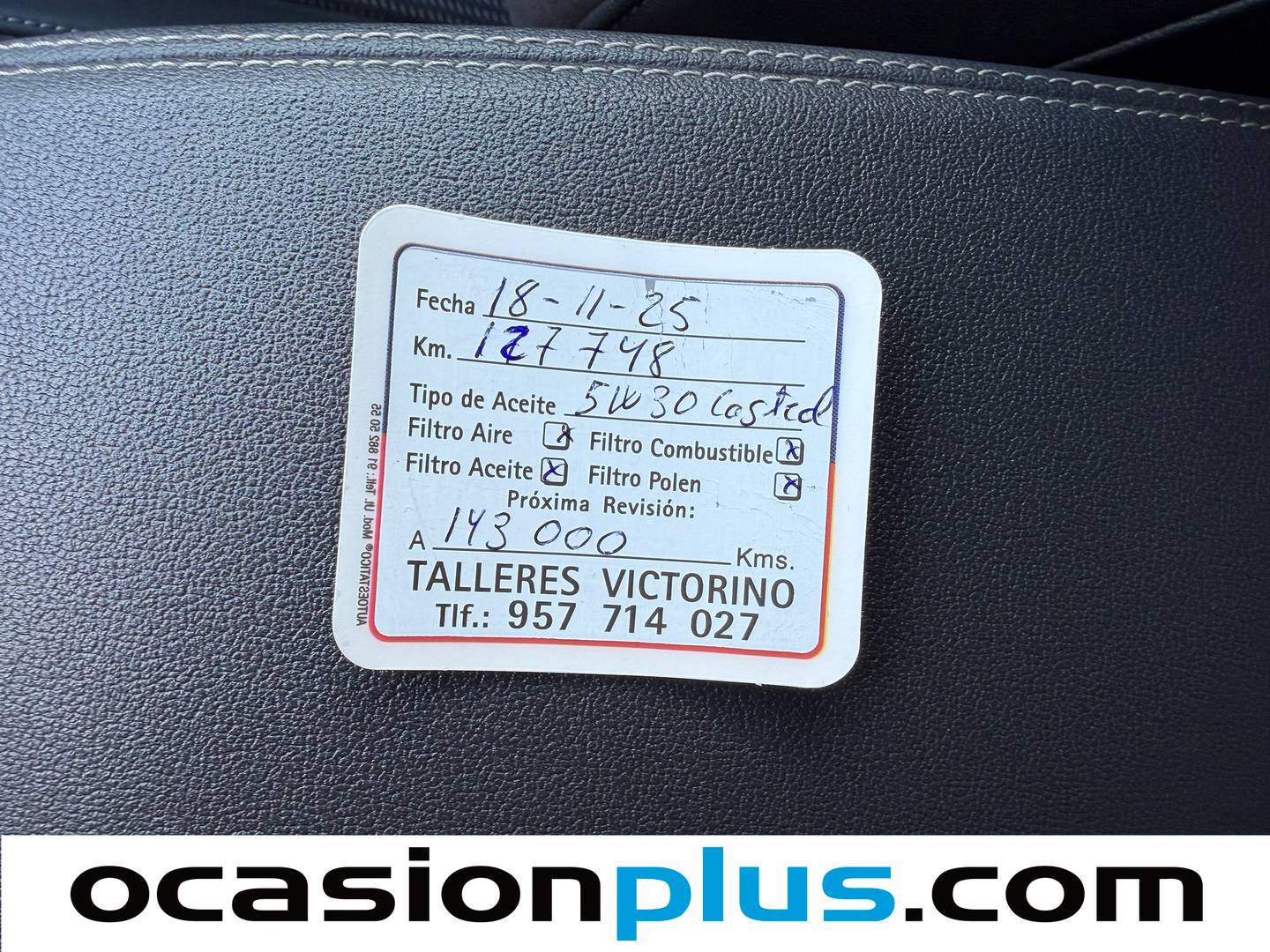 Foto del mantenimiento del Audi Q3 Sportback Audi Q3 Sportback Black line 35 TDI (150 CV) S tronic