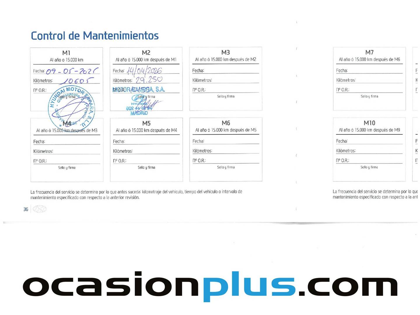 Foto del mantenimiento del Hyundai i10 Hyundai i10 1.0 Klass (67 CV)