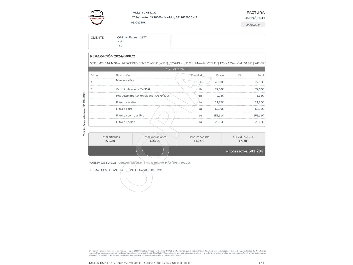 Foto Mercedes Clase C Mercedes-Benz Clase C Coupe 220 d (170 CV)