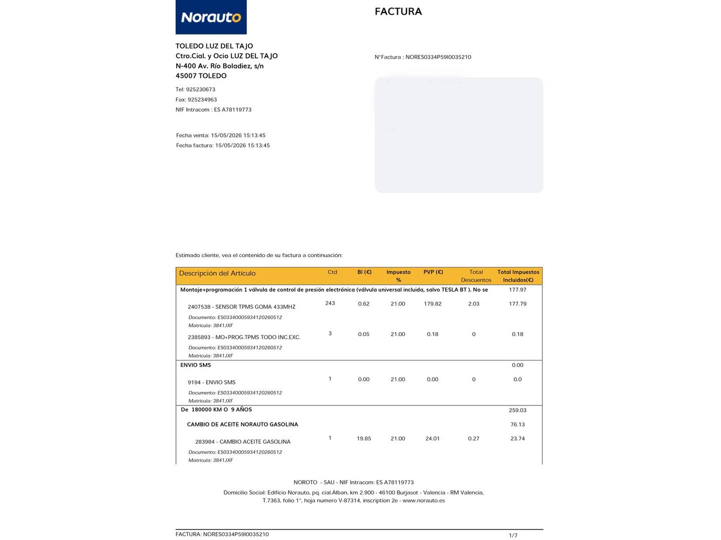 Foto del mantenimiento del Ford Focus Ford Focus 1.0 Ecoboost ST-Line (125 CV)
