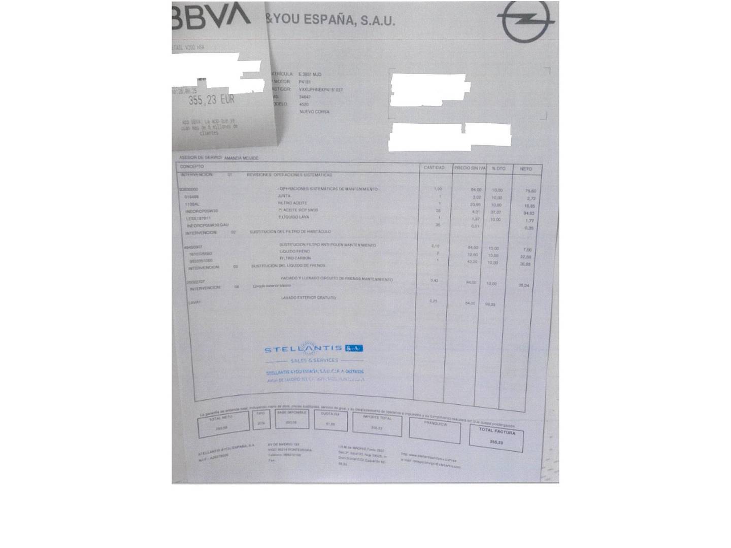 Foto del mantenimiento del Opel Corsa Opel Corsa 1.2T XHL GS (100 CV)