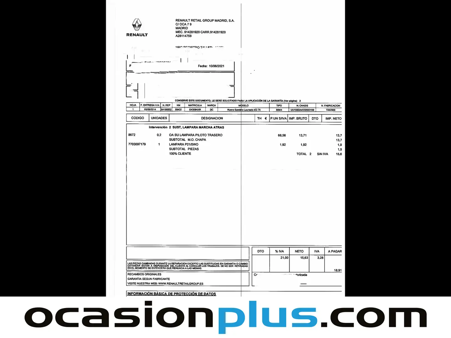 Foto Dacia Sandero Dacia Sandero Laureate dCi (75 CV)