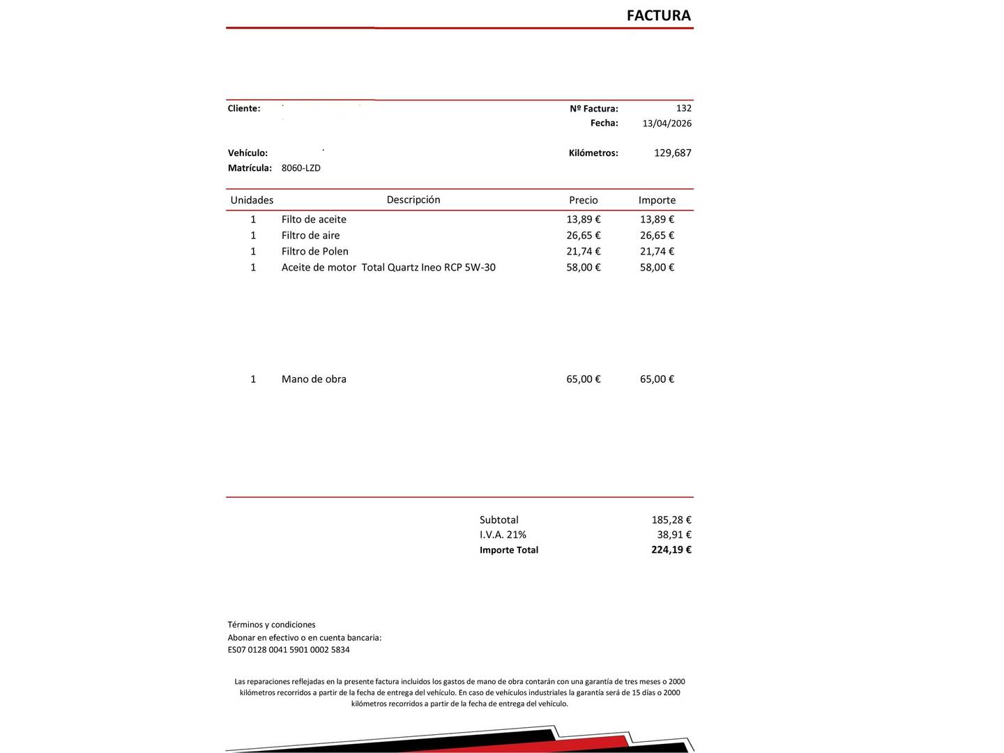 Foto del mantenimiento del Citroën C4 Citroën C4 BlueHDi 110 S&S Feel Pack (110 CV)