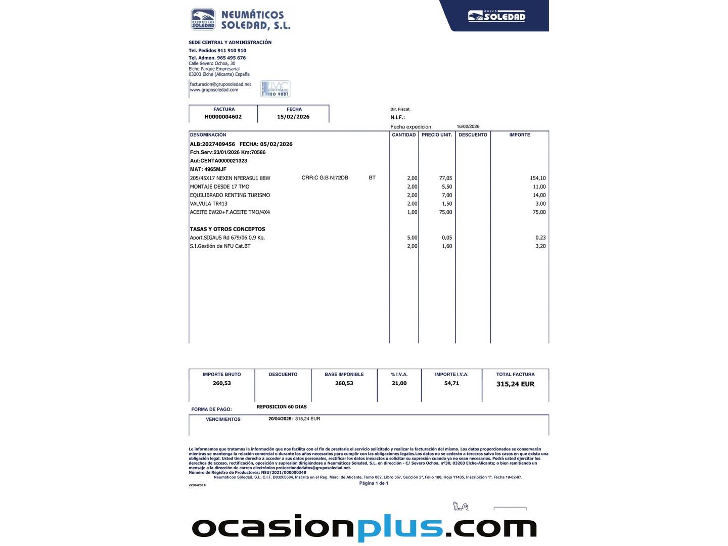Foto del mantenimiento del Ford Fiesta Ford Fiesta 1.0 EcoBoost MHEV ST-Line (125 CV)