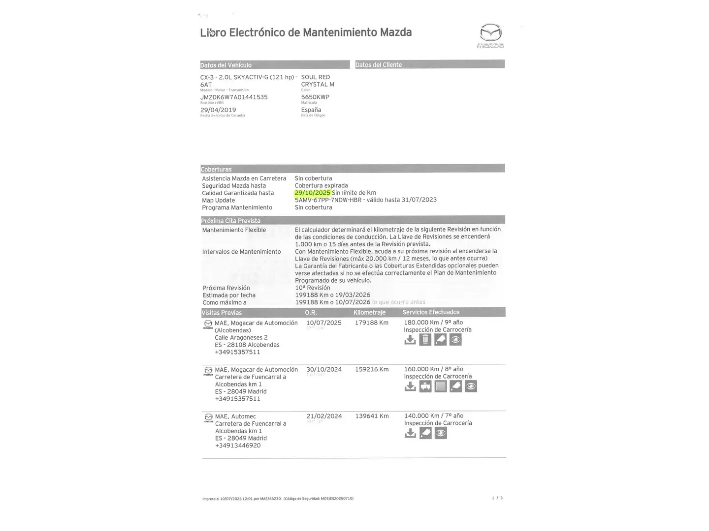 Foto Mazda CX-3 Mazda CX-3 2.0 G Zenith White 2WD AT (121 CV)