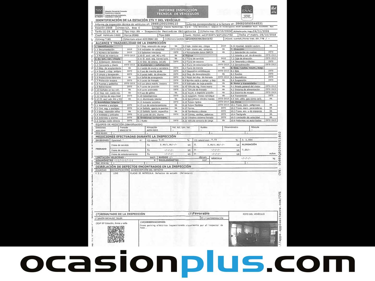 Foto del mantenimiento del Ford Focus Ford Focus 1.5 Ecoboost ST-Line (150 CV)