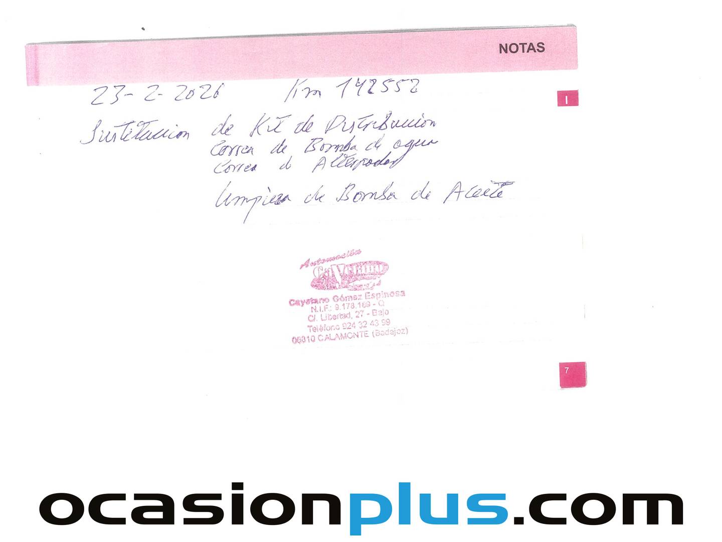 Foto del mantenimiento del Citroën C-Elysée Citroën C-Elysee PureTech 82 Exclusive (82 CV)