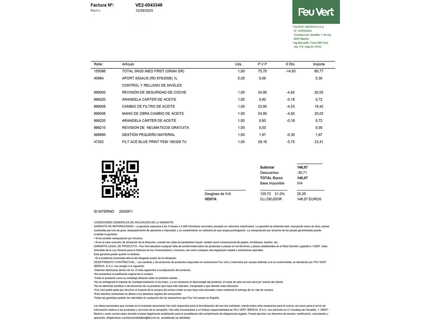 Foto del mantenimiento del Hyundai Tucson Hyundai Tucson 1.6 TGDI HEV Klass AT (215 CV)