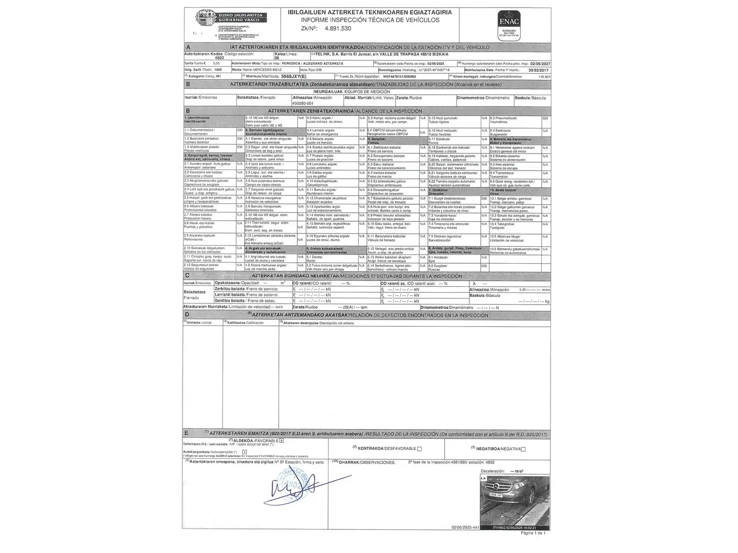 Foto Mercedes Clase V Mercedes-Benz Clase V V 220 d Avantgarde Largo (163 CV) Camperizada 5 Plazas