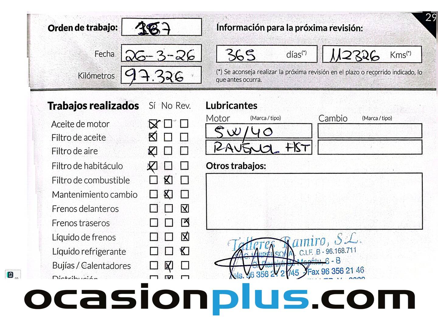Foto del mantenimiento del Mercedes Clase C Mercedes Clase C C 200 Coupe (184 CV) Pack AMG