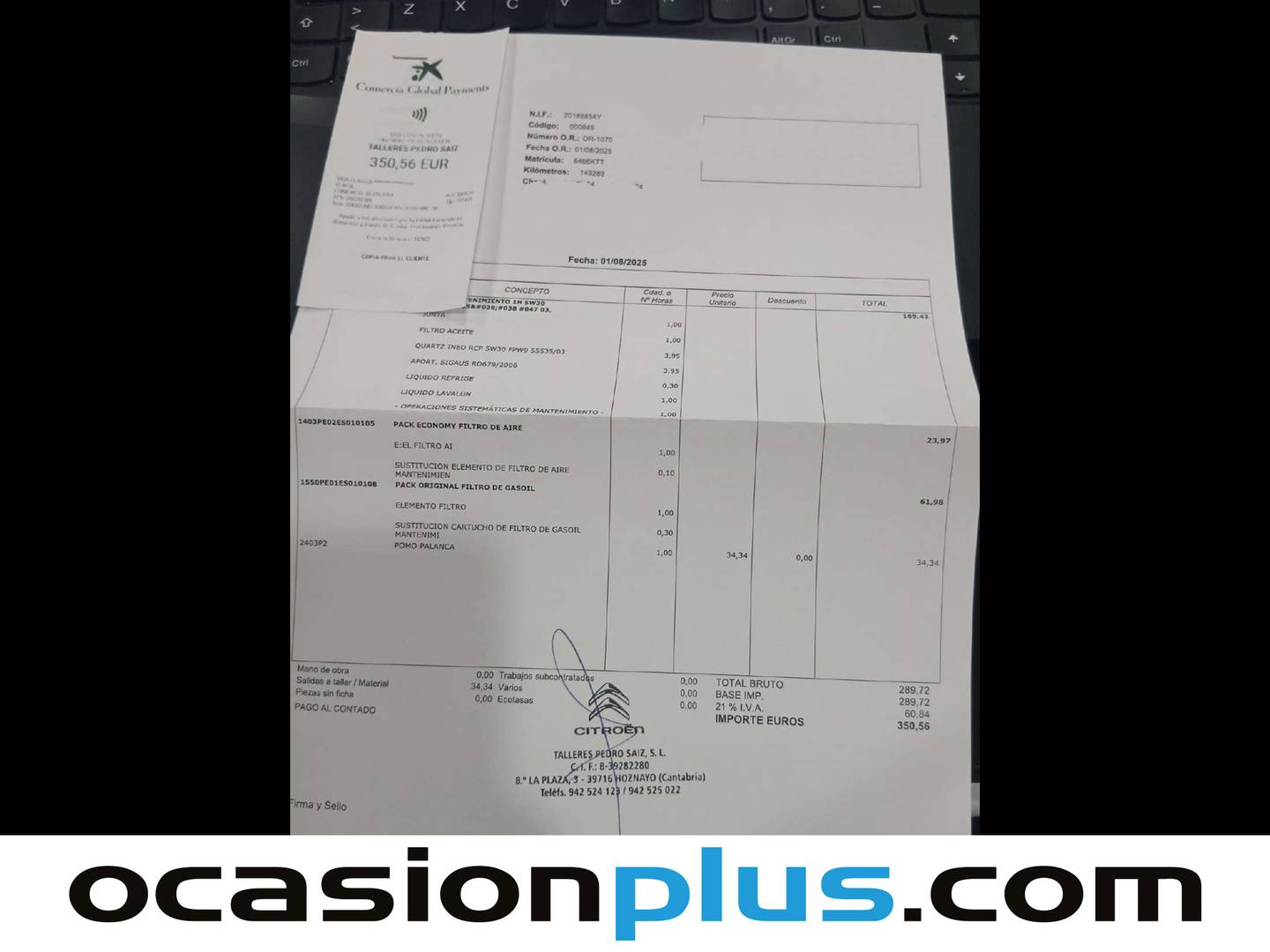 Foto del mantenimiento del Citroën Berlingo Citroën Berlingo Combi BlueHDi 100 Talla XL Feel (100 CV) 7 PLAZAS