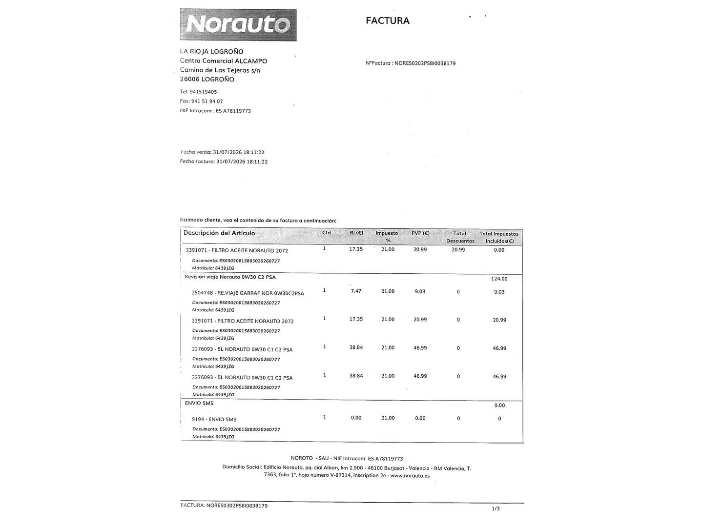 Foto del mantenimiento del Citroën C3 Citroën C3 BlueHDi 75 S&S Shine (75 CV)
