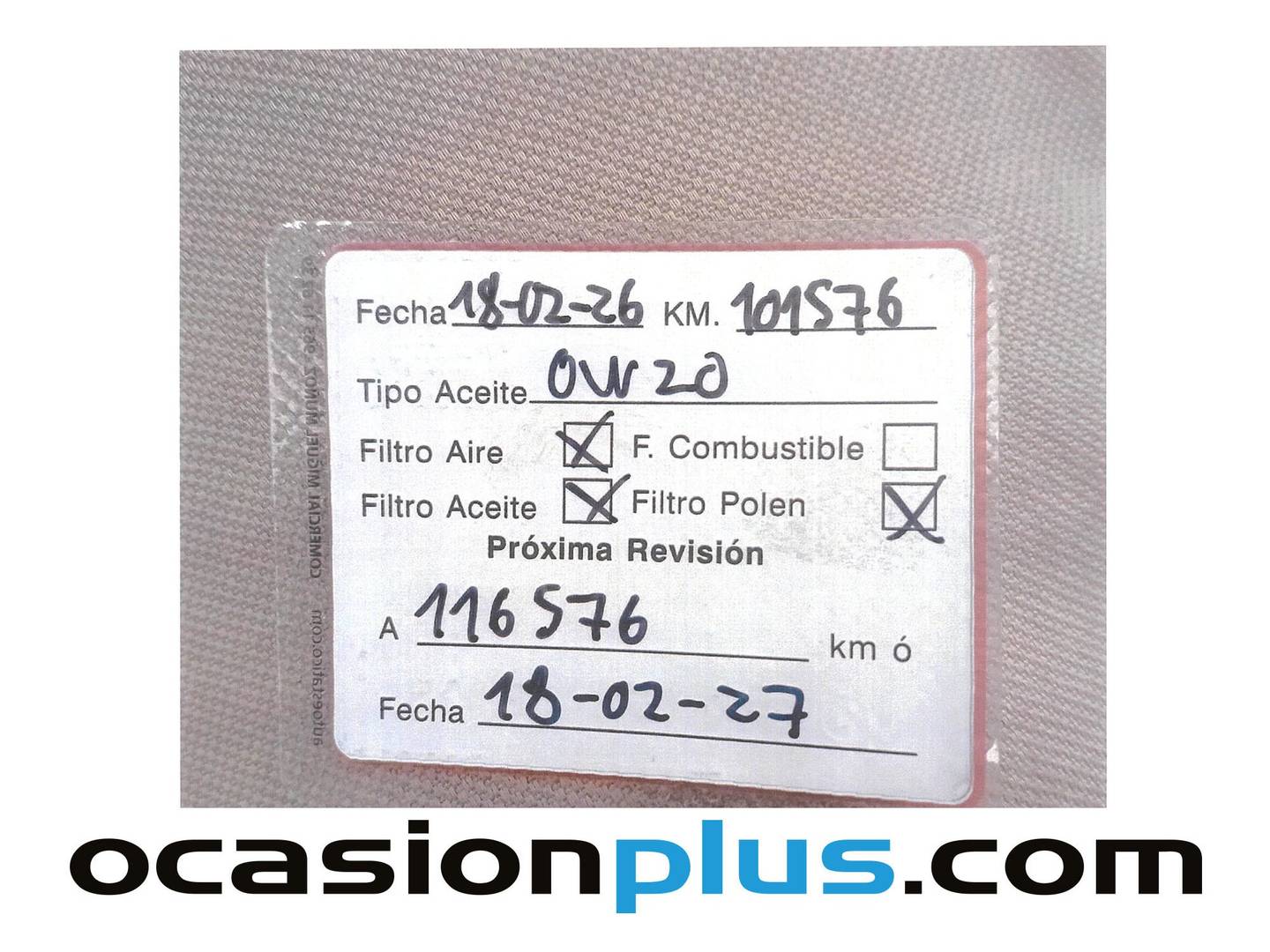 Foto del mantenimiento del Volkswagen T-Cross Volkswagen T-Cross Advance 1.0 TSI (115 CV)