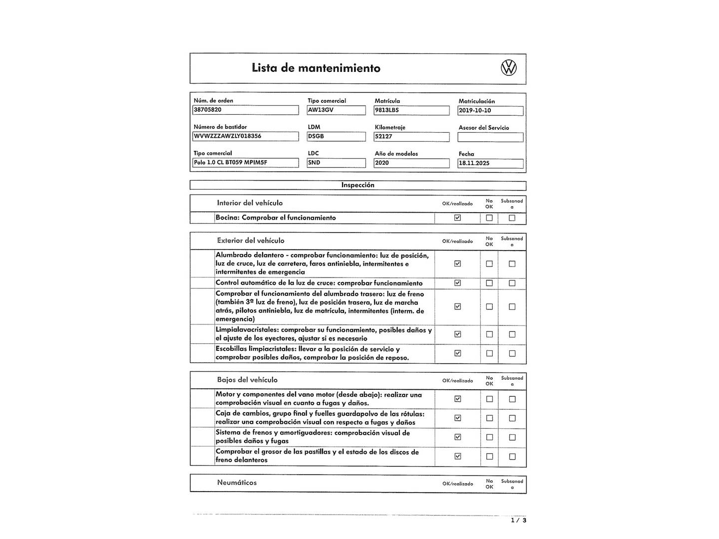 Foto Volkswagen Polo Volkswagen Polo Advance 1.0 (80 CV)