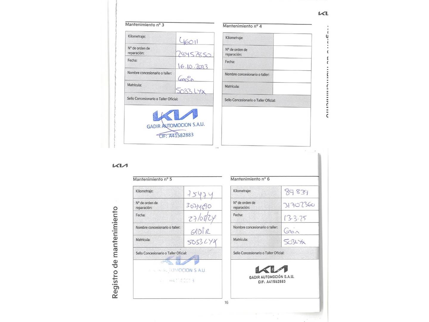 Foto del mantenimiento del KIA Sportage KIA Sportage 1.6 T-GDi MHEV Drive 4x2 (150 CV)