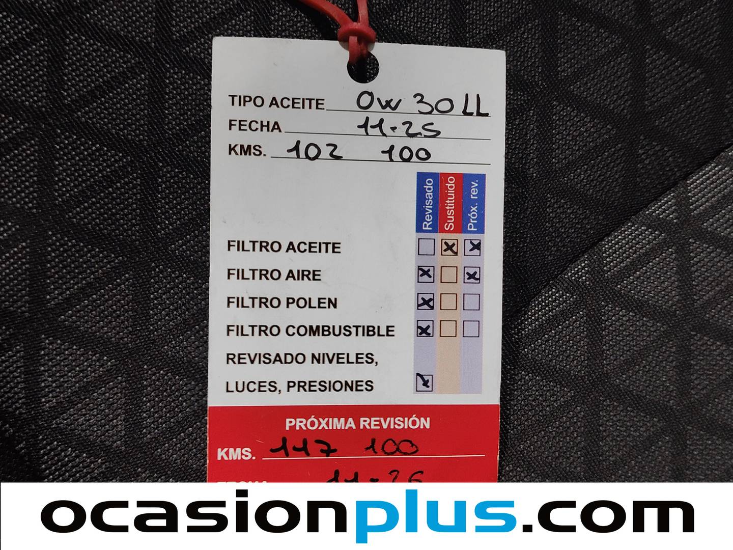 Foto del mantenimiento del KIA XCeed KIA XCeed 1.4 T-GDi Drive  (140 CV)