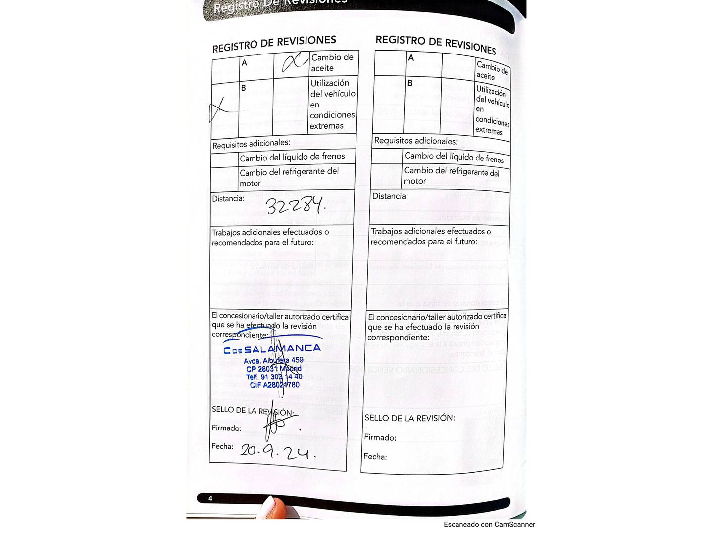 Foto del mantenimiento del Land Rover Range Rover Evoque Land Rover Range Rover Evoque D163 MHEV S 4WD Auto (163 CV)