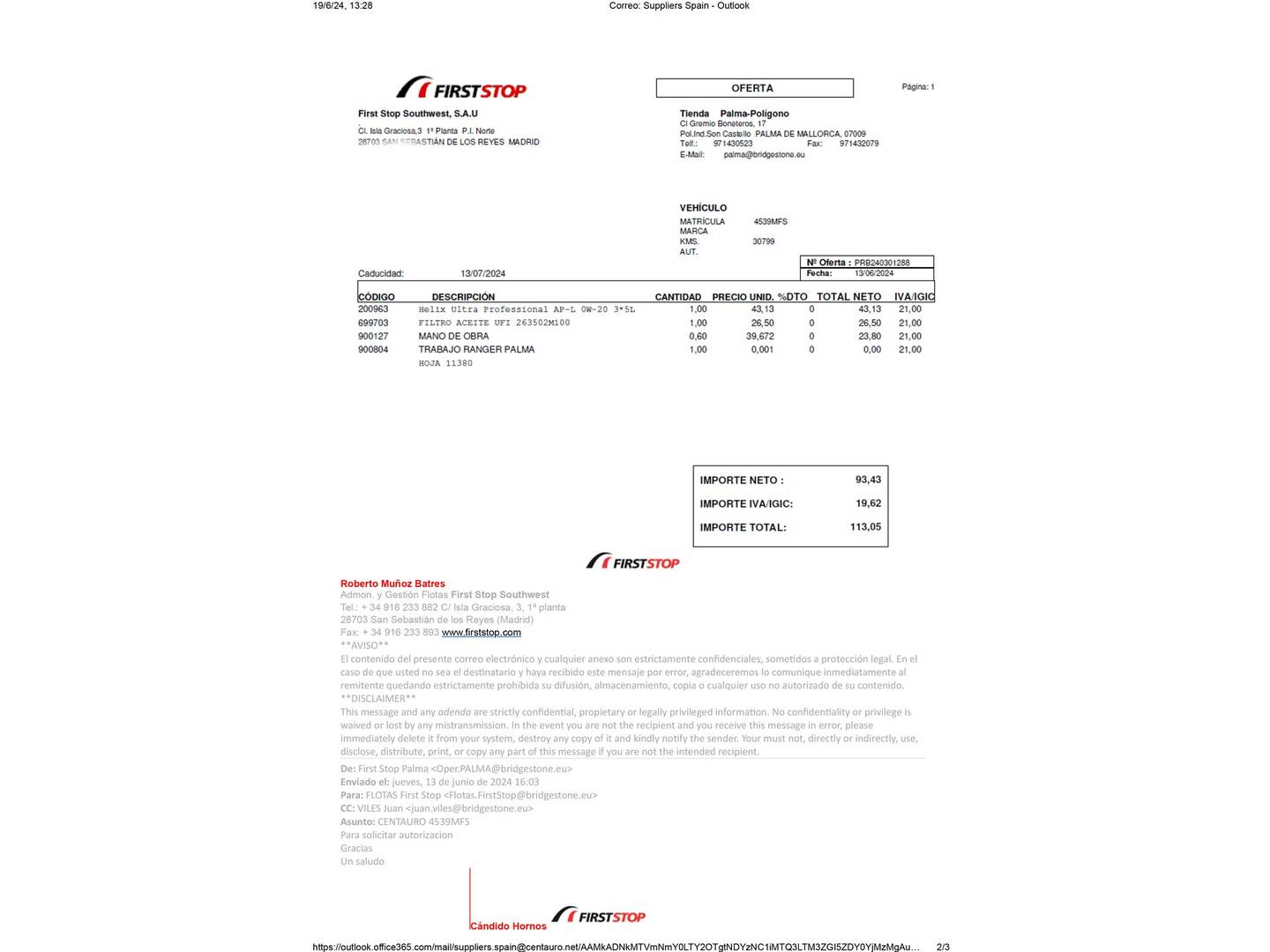 Foto del mantenimiento del Hyundai Tucson Hyundai Tucson 1.6 CRDI Maxx (115 CV)