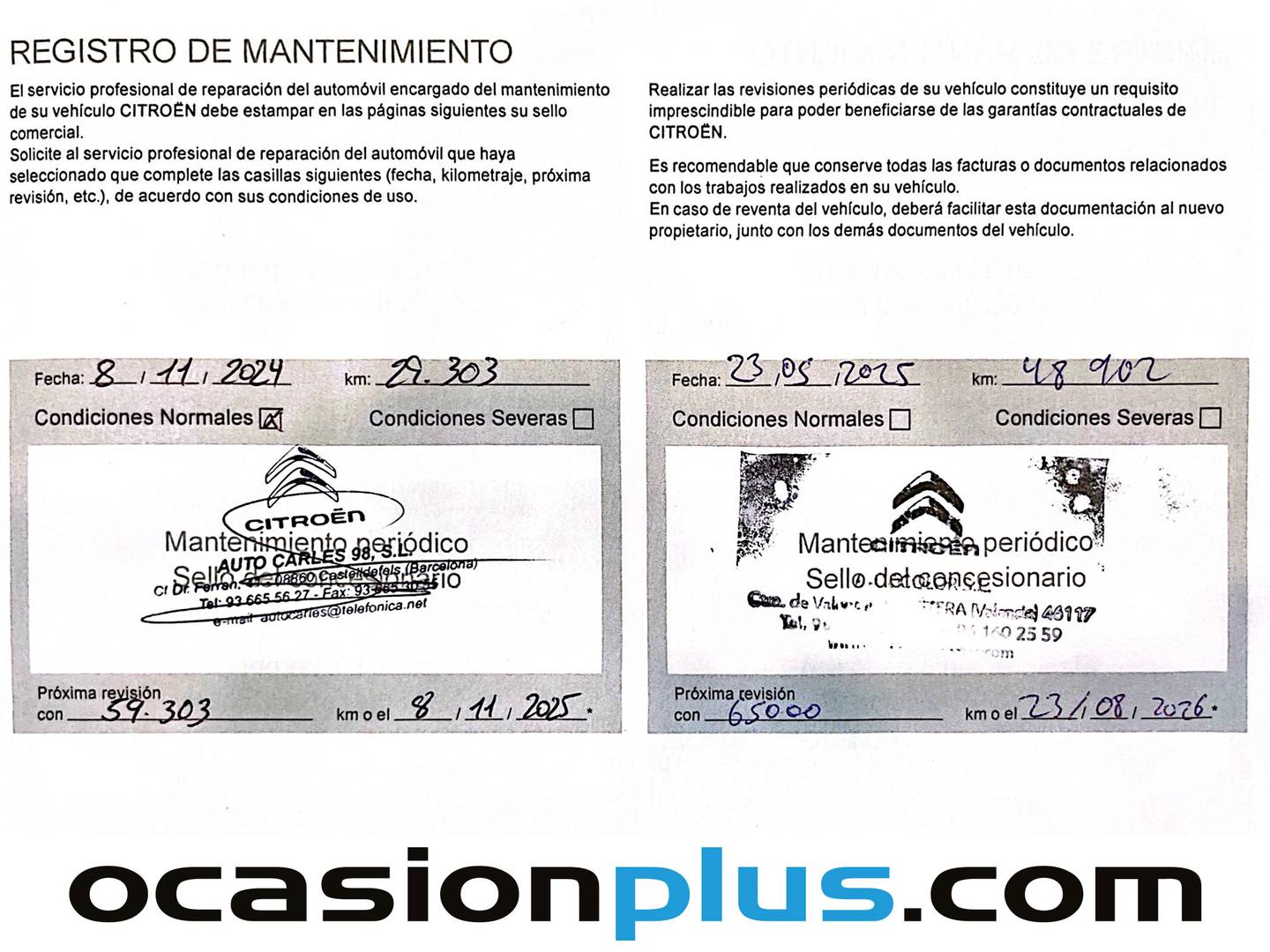 Foto del mantenimiento del Citroën Berlingo Citroën Berlingo Combi BlueHDi 100 Talla M Feel (102 CV)