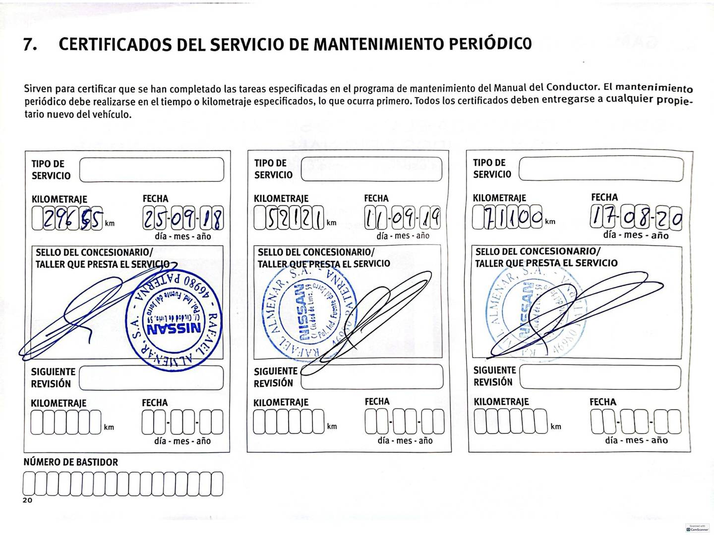Foto del mantenimiento del Nissan X-TRAIL Nissan X-Trail 1.6 dCi N-Connecta (130 CV)