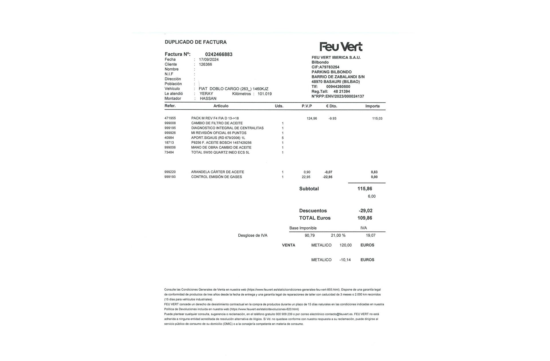 Fiat Doblò Cargo 1.3 MultiJet Base - foto 12