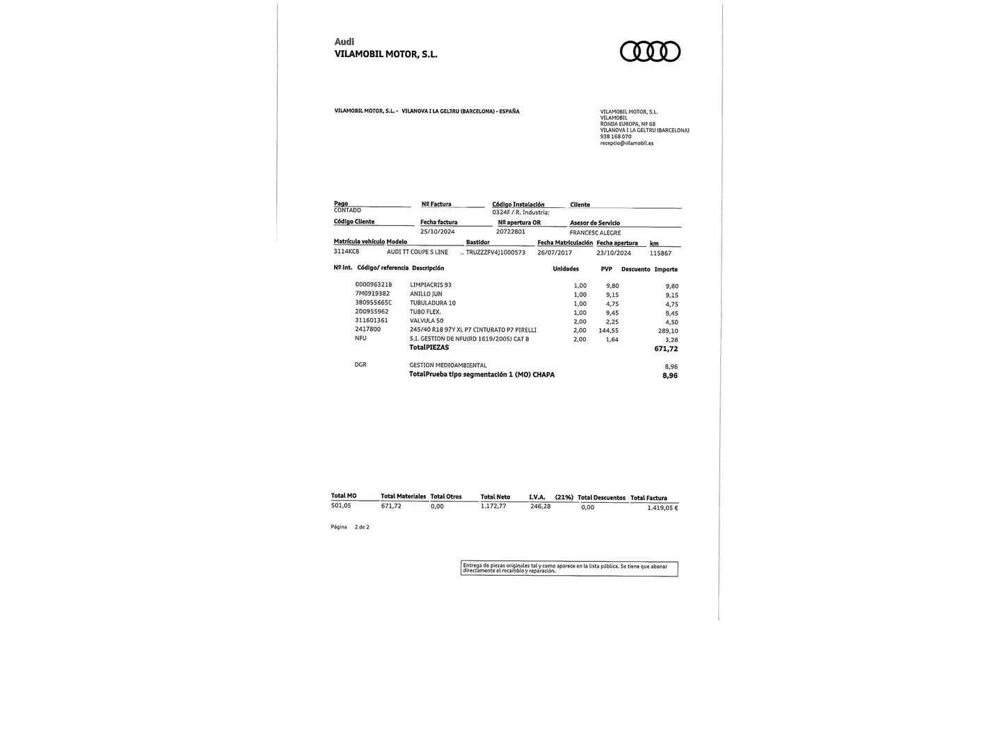 Foto Audi TT Audi TT Coupe S line edition 2.0 TFSI (230 CV) S tronic