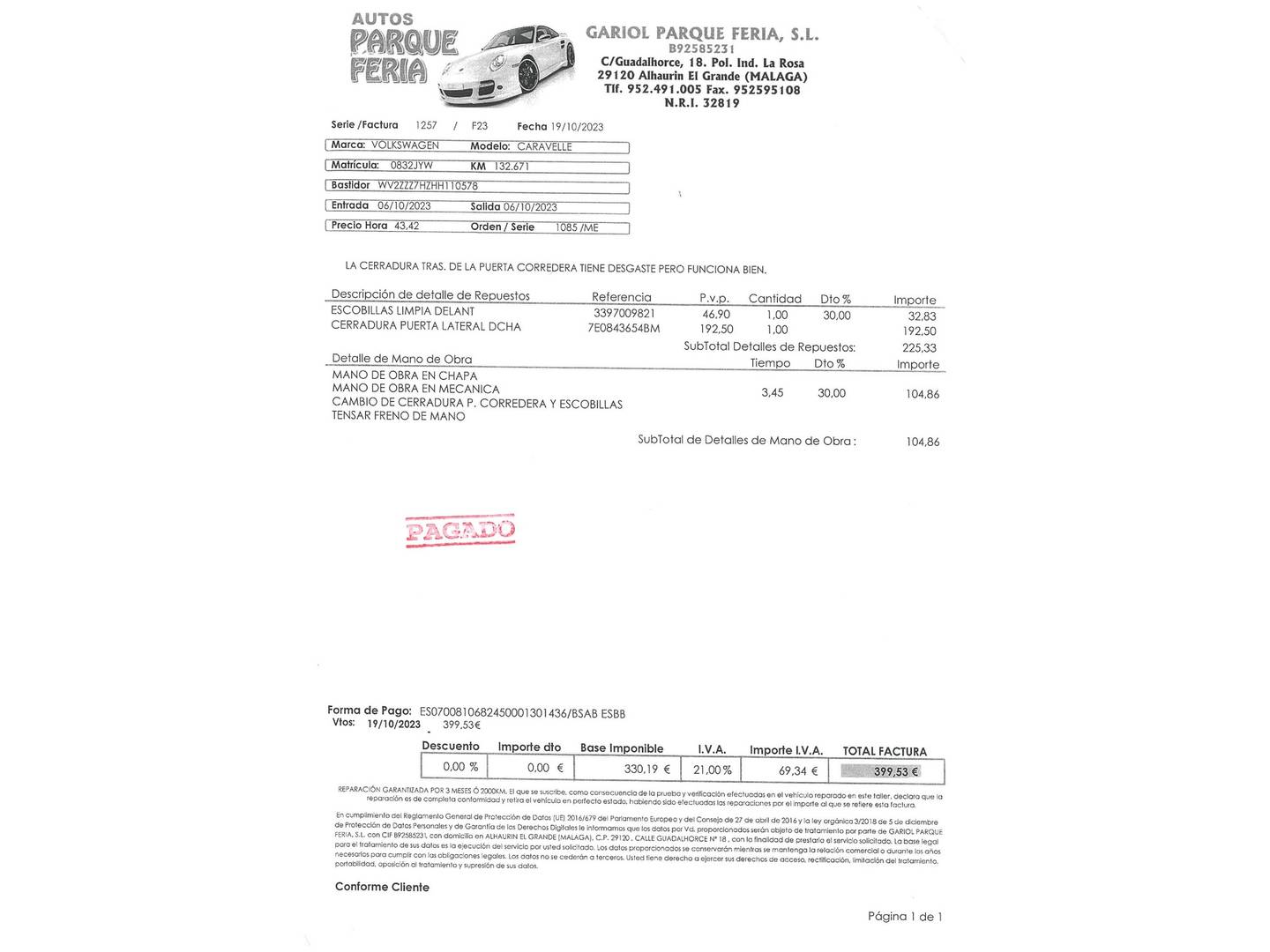 Foto Volkswagen Caravelle Volkswagen Caravelle Trendline Batalla Corta 2.0 TDI BMT (102 CV) 9 Plazas