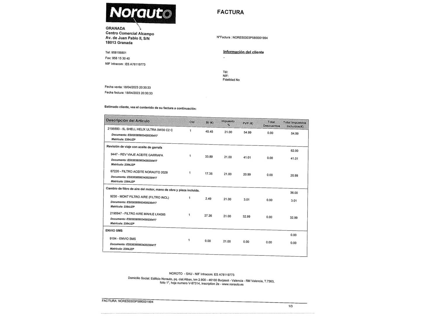 Foto del mantenimiento del Jeep Compass Jeep Compass 2.0 Multijet Limited 4x4 AD  (140 CV)