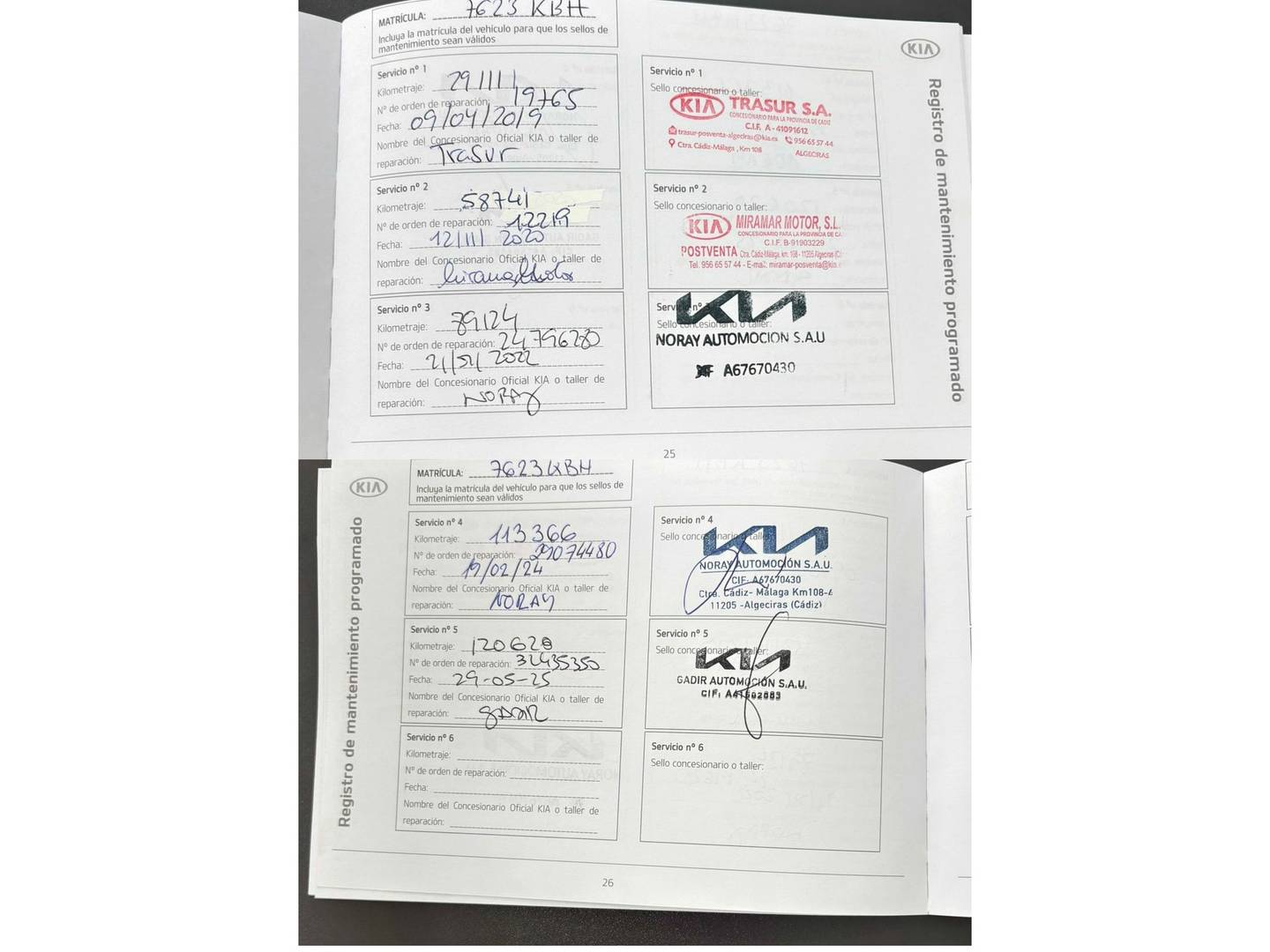 Foto del mantenimiento del KIA Sportage KIA Sportage 1.6 GDi x-Tech17 4x2 (132 CV)