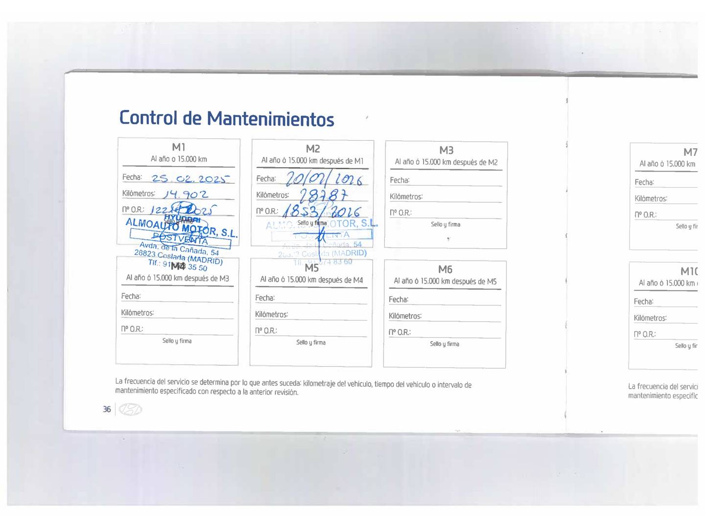 Foto del mantenimiento del Hyundai Bayon Hyundai Bayon 1.0 TGDI 48V Maxx DCT (100 CV)
