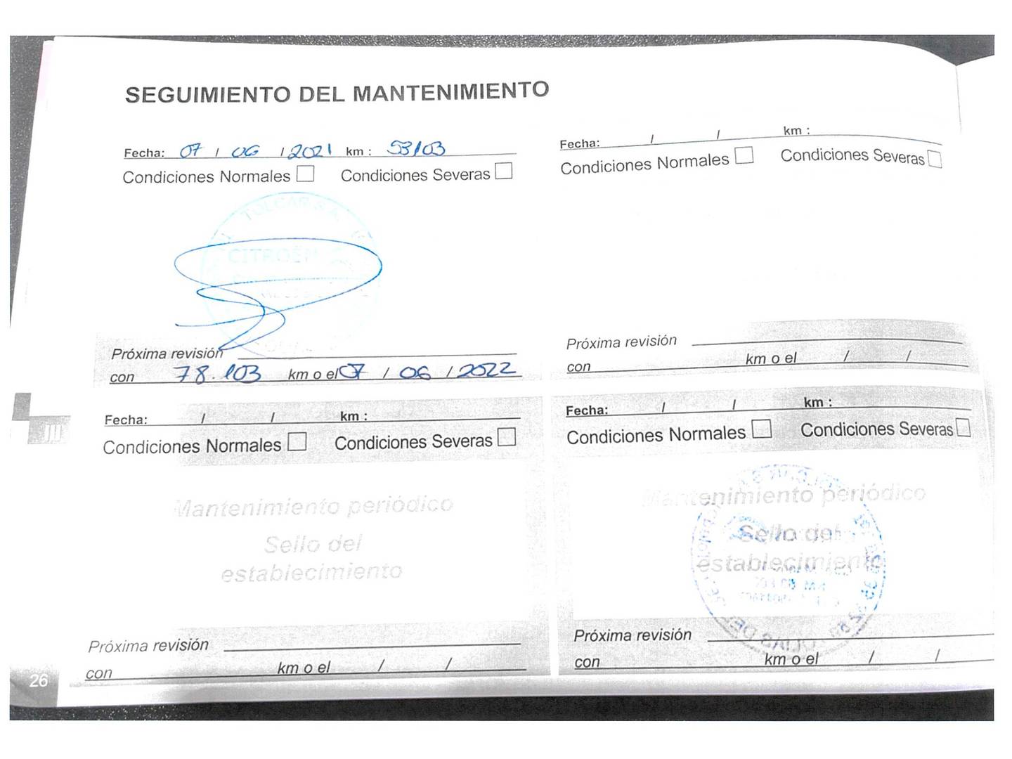 Foto del mantenimiento del Citroën C3 Citroën C3 PureTech 110 S&S Feel EAT6 (110 CV)