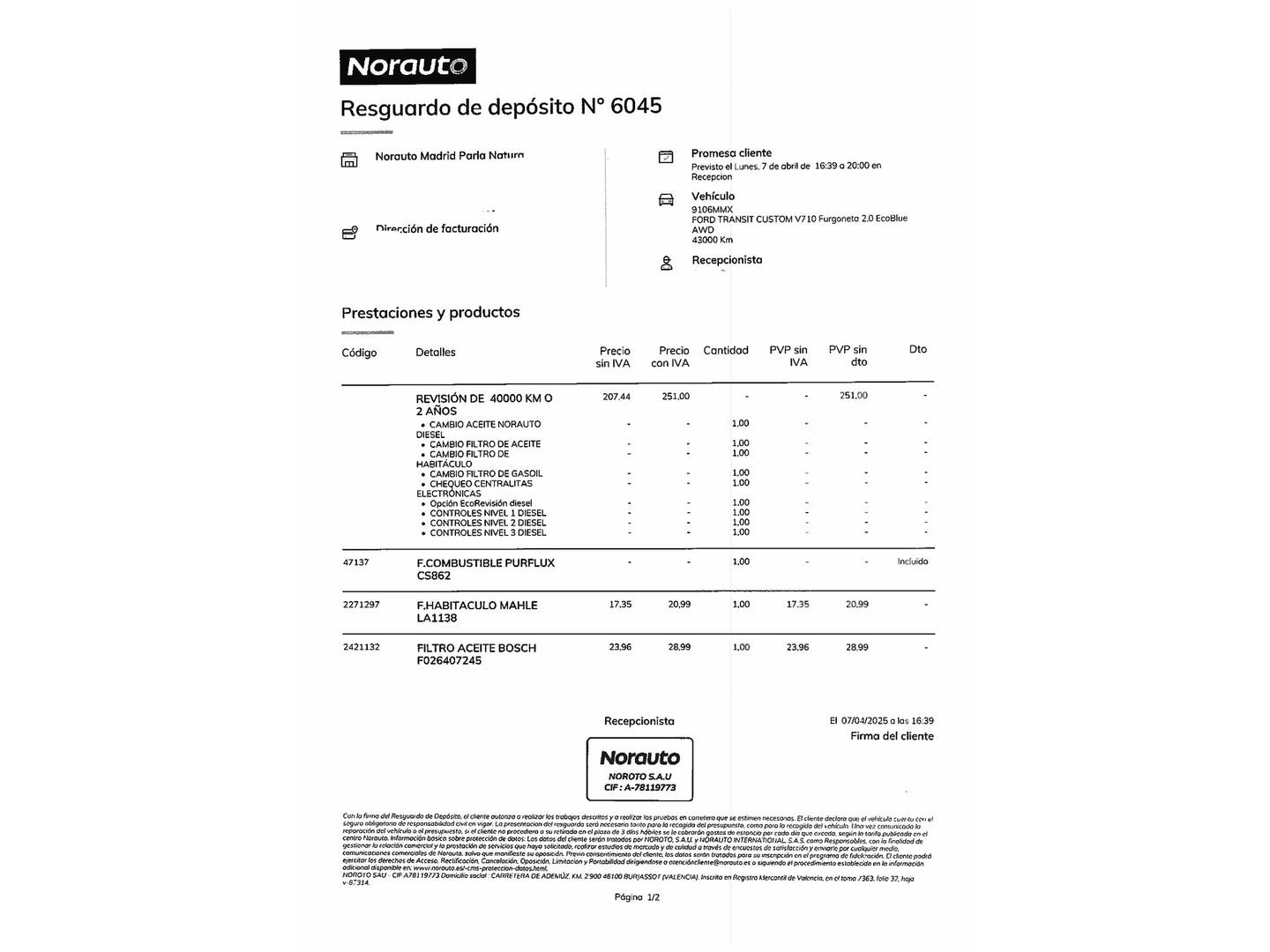 Foto Ford Transit Custom Ford Transit Custom Furgon 2.0 Ecoblue 320 L2 Trend (136 CV)