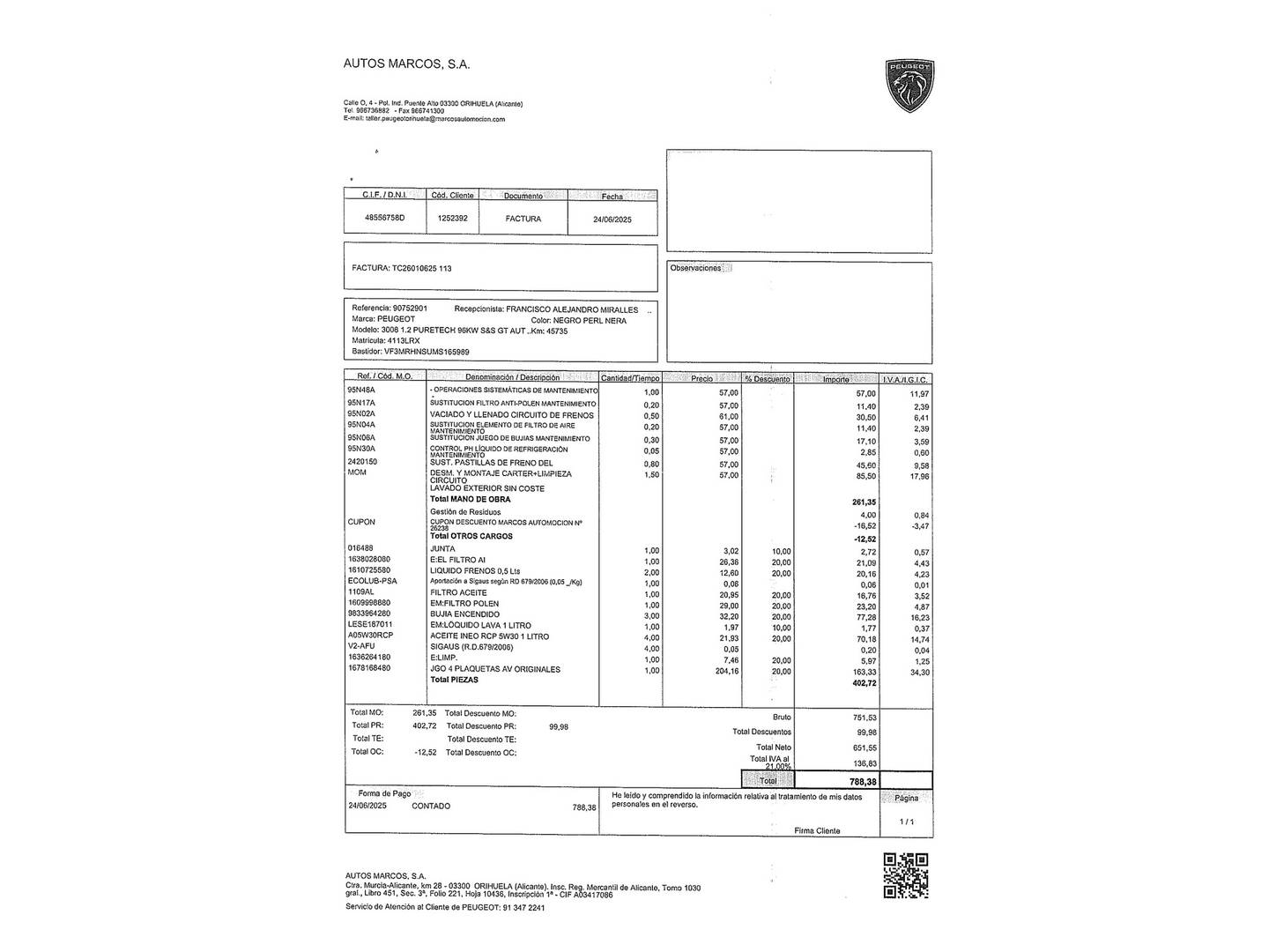 Foto Peugeot 3008 Peugeot 3008 PureTech 130 S&S GT EAT8 (130 CV)