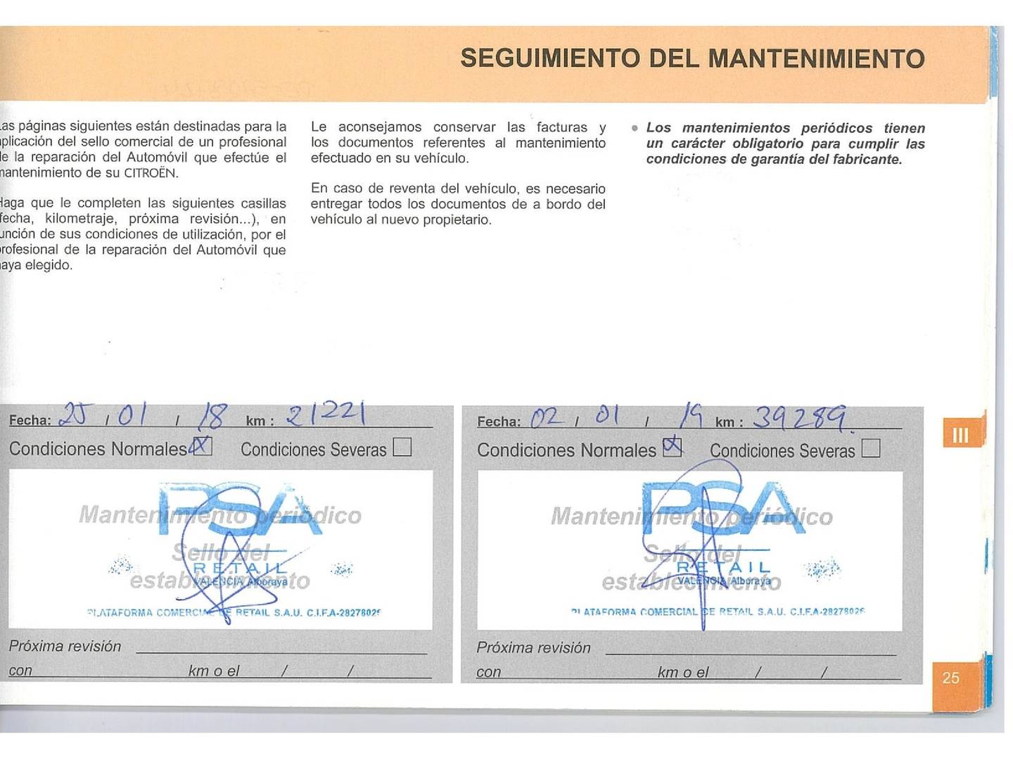 Foto del mantenimiento del Citroën Grand C4 Picasso Citroën Grand C4 Picasso BlueHDi 150 Shine (150 CV) 7 PLAZAS