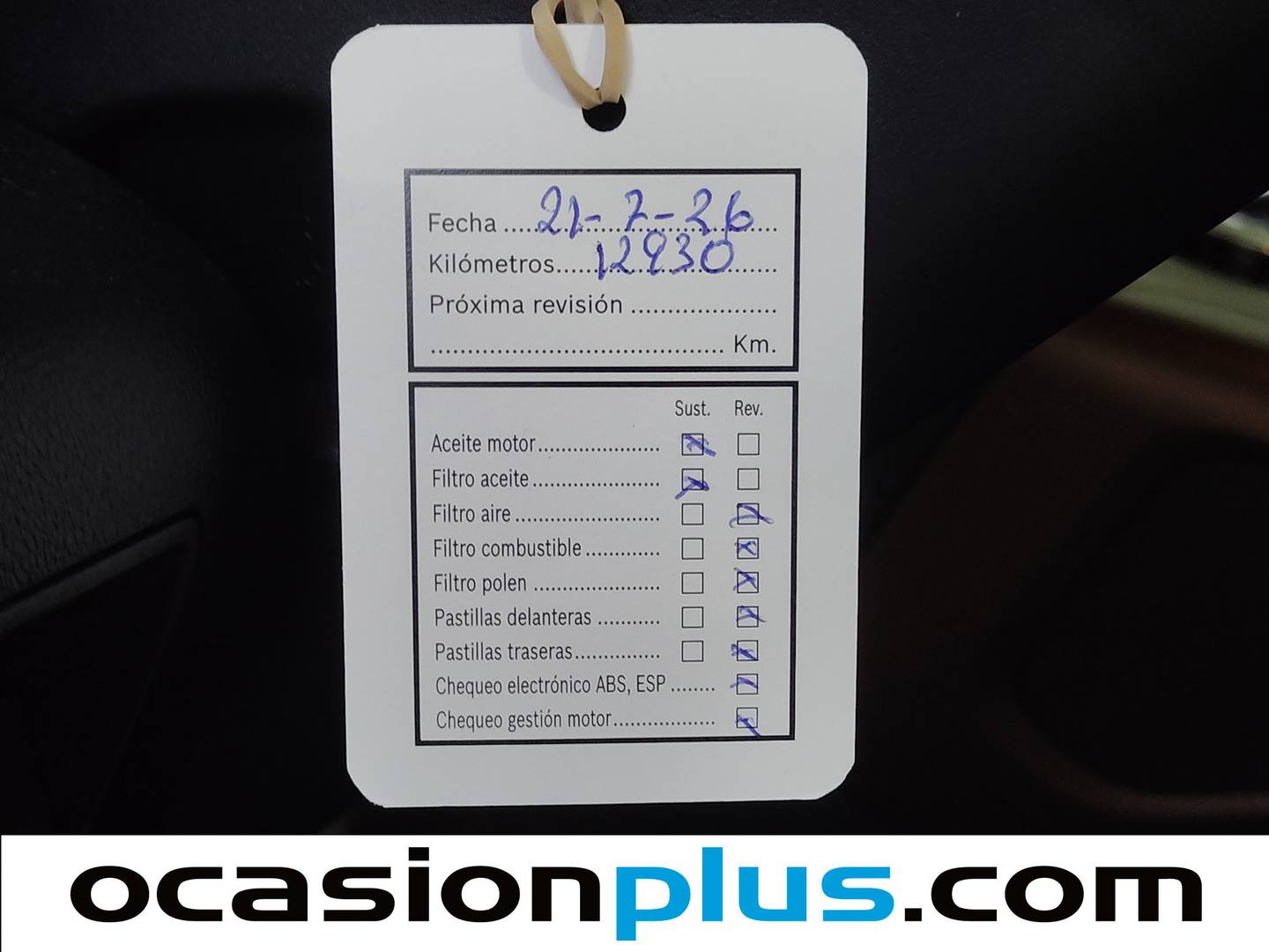 Foto del mantenimiento del Peugeot Rifter Peugeot Rifter GT Line Long PureTech EAT8 (130 CV)