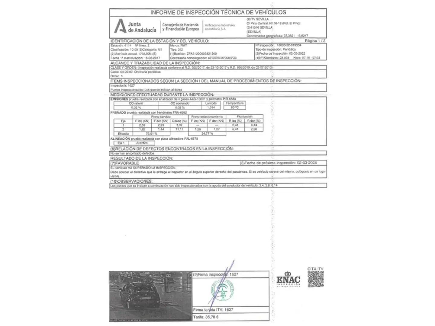 Foto Fiat Panda Fiat Panda 1.2 Lounge (69 CV)